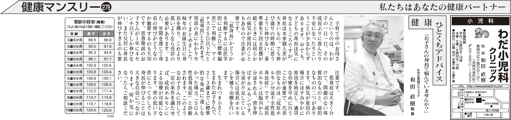 北日本新聞「健康マンスリー」2015年2月